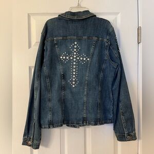 Signature Authentic Dungarees Studded Blue Denim Jacket